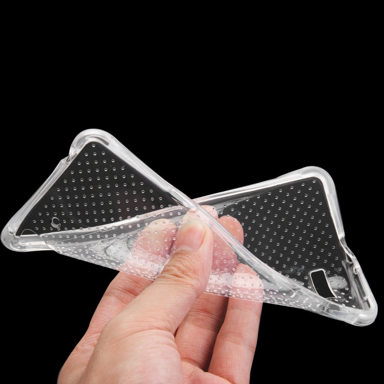 For OPPO R7 Shock-resistant Cushion TPU Protective Case(Transparent)