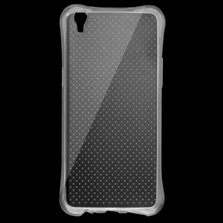 For OPPO R9 Plus Shock-resistant Cushion TPU Protective Case(Transparent)