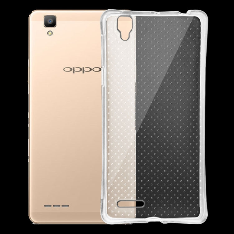 For OPPO A53 Shock-resistant Cushion TPU Protective Case(Transparent)