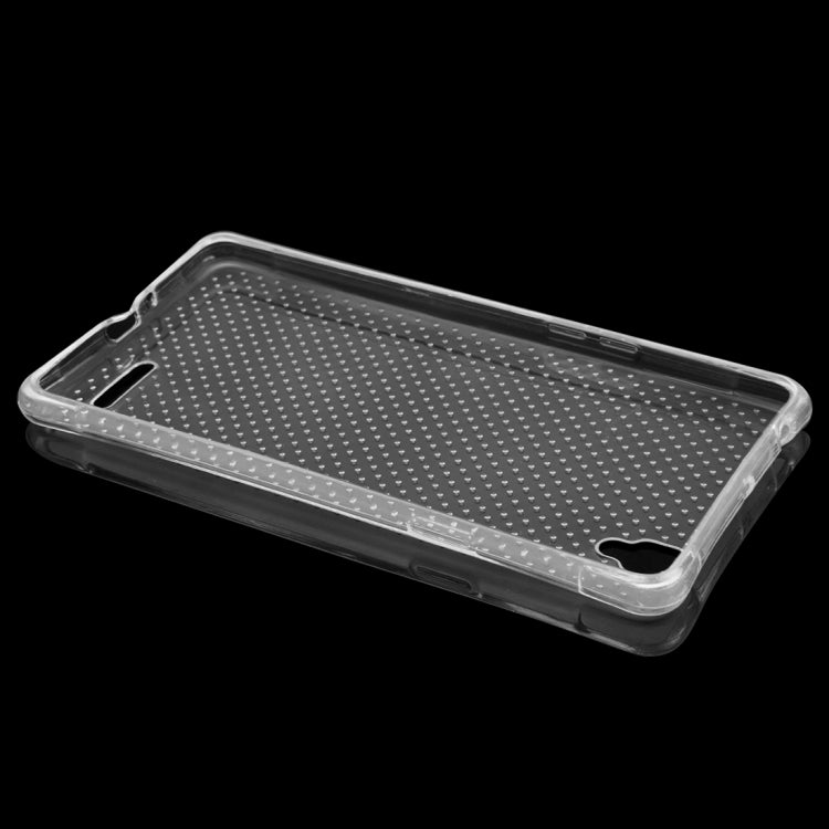 For OPPO A53 Shock-resistant Cushion TPU Protective Case(Transparent)