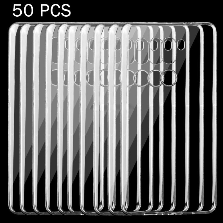 50 PCS for Xiaomi Mi 5s Plus 0.75mm Ultra-thin Transparent TPU Protective Case(Transparent)