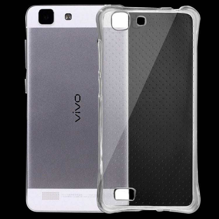For Vivo X5L Shock-resistant Cushion TPU Protective Case(Transparent)