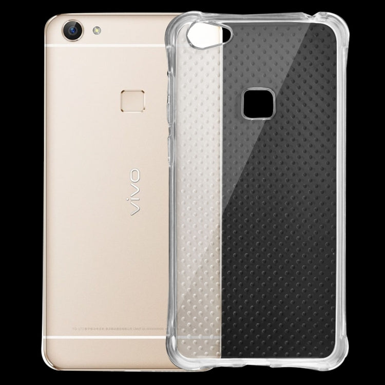 For Vivo X6 Shock-resistant Cushion TPU Protective Case(Transparent)