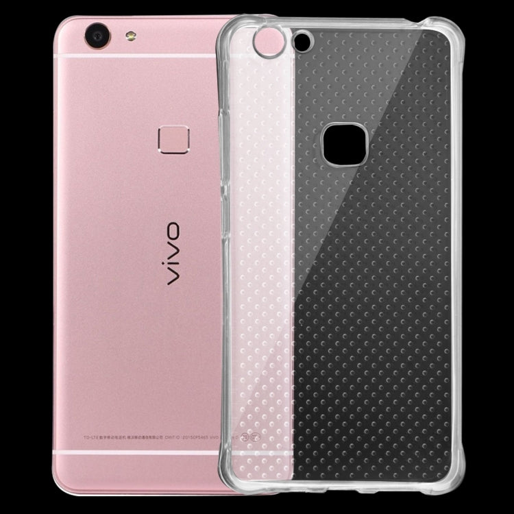 For Vivo X6 Plus Shock-resistant Cushion TPU Protective Case(Transparent)