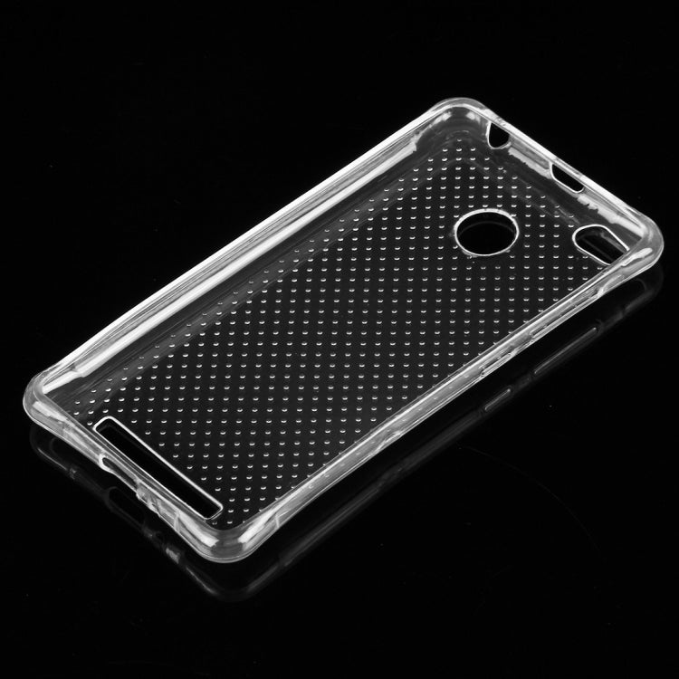 For Xiaomi Redmi 3 Shock-resistant Cushion TPU Protective Case(Transparent)