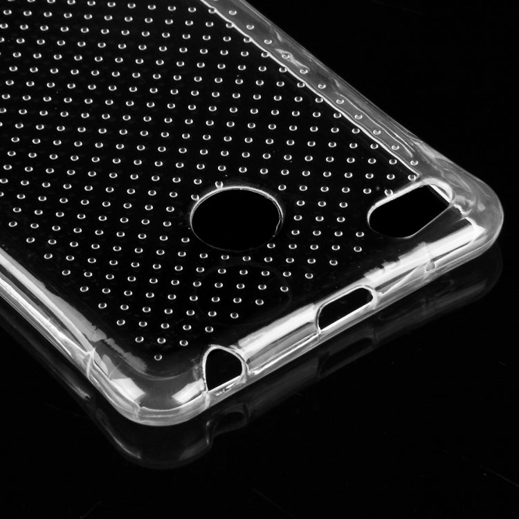 For Xiaomi Redmi 3 Shock-resistant Cushion TPU Protective Case(Transparent)