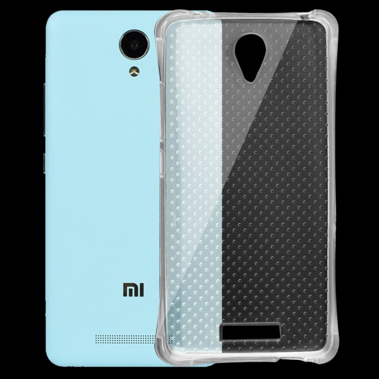 For Xiaomi Redmi Note 2 Shock-resistant Cushion TPU Protective Case(Transparent)
