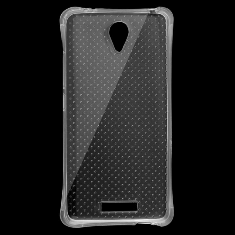 For Xiaomi Redmi Note 2 Shock-resistant Cushion TPU Protective Case(Transparent)