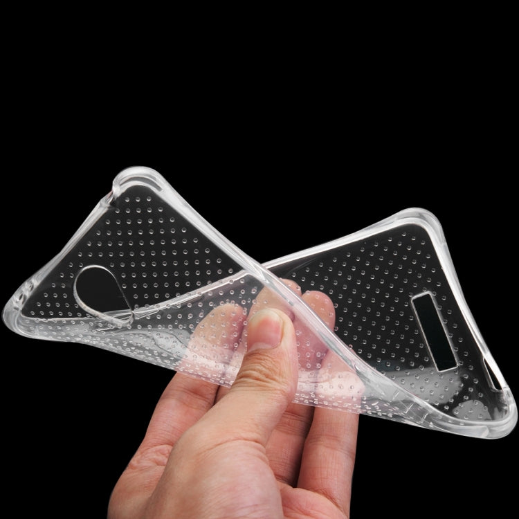 For Xiaomi Redmi Note 2 Shock-resistant Cushion TPU Protective Case(Transparent)