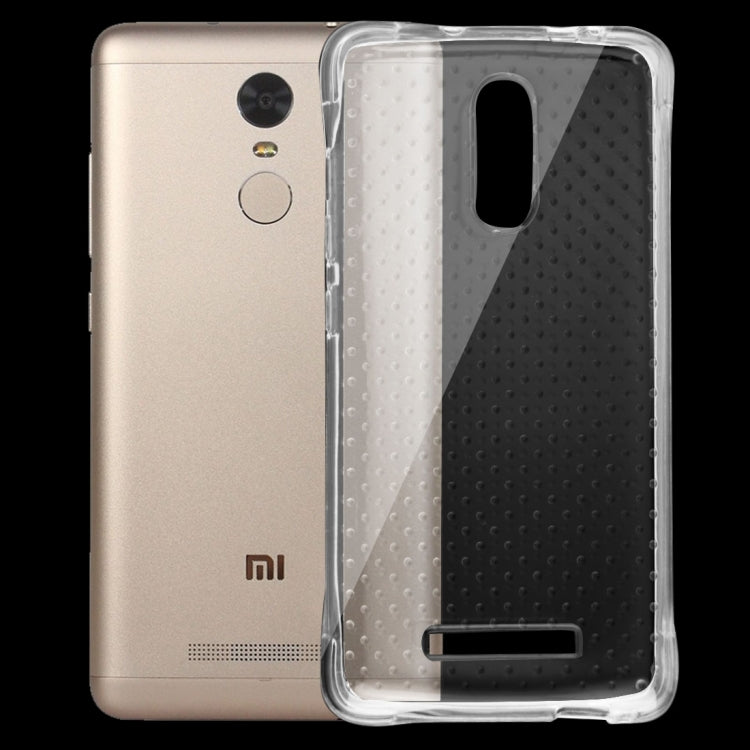 For Xiaomi Redmi Note 3 Shock-resistant Cushion TPU Protective Case(Transparent)