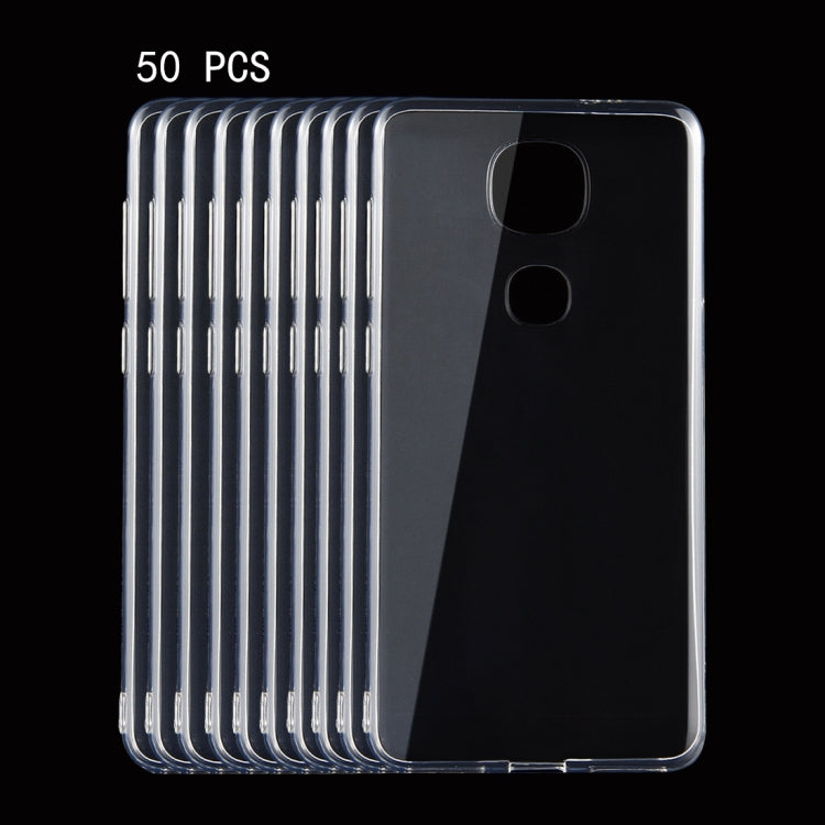 50 PCS for LETV Le Pro 3 0.75mm Ultra-thin Transparent TPU Protective Case
