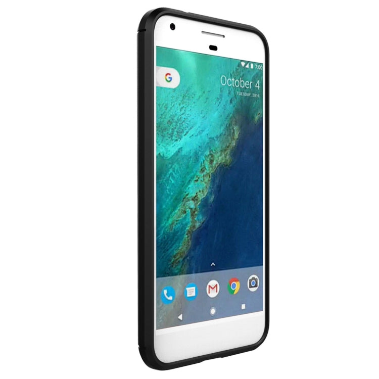 For Google Pixel XL Brushed Carbon Fiber Texture Shockproof TPU Protective Case