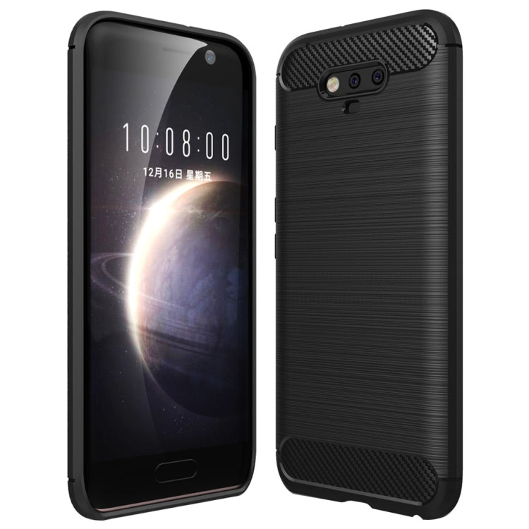 For Huawei Honor Magic Brushed Carbon Fiber Texture Shockproof TPU Protective Case