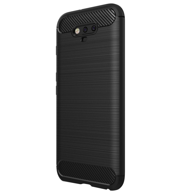 For Huawei Honor Magic Brushed Carbon Fiber Texture Shockproof TPU Protective Case