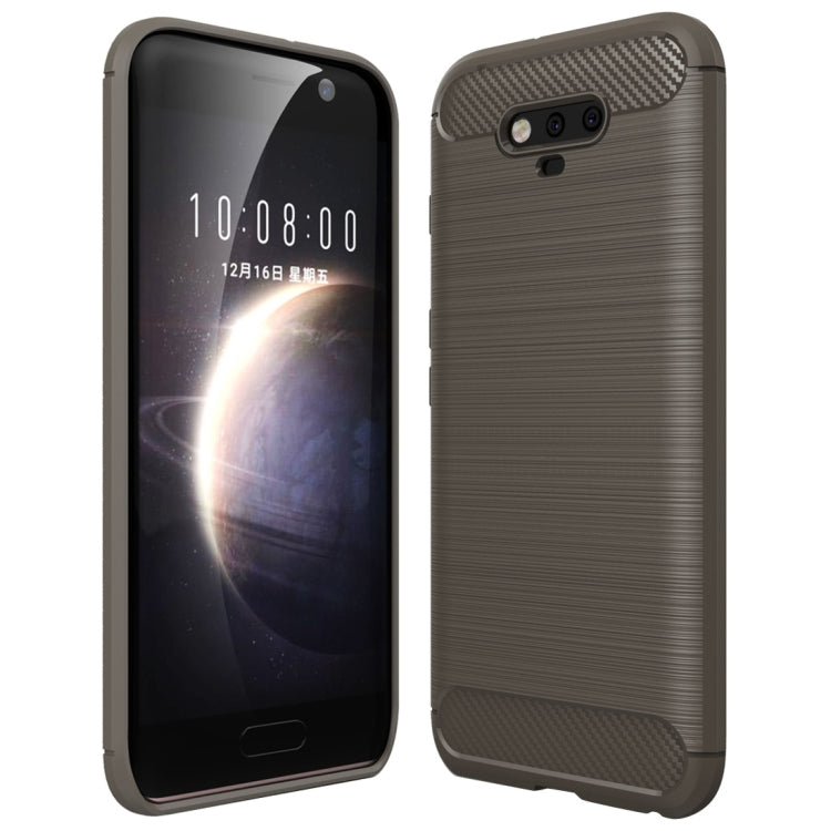 For Huawei Honor Magic Brushed Carbon Fiber Texture Shockproof TPU Protective Case