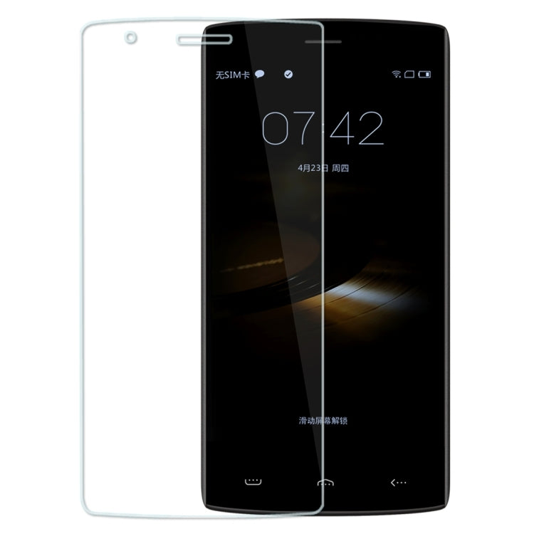 3 in 1 HOMTOM for HT7 & HT7 Pro TPU Protective Case + Flax Texture Leather Case + Tempered Glass Screen Film