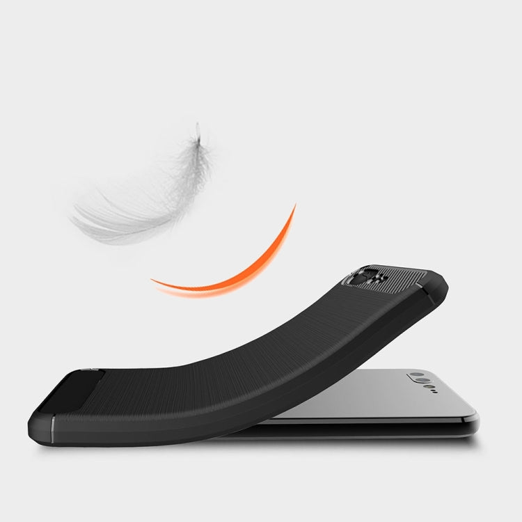 For Asus ZenFone 4 Pro (ZS551KL) Brushed Texture Carbon Fiber Shockproof TPU Rugged Armor Protective Case