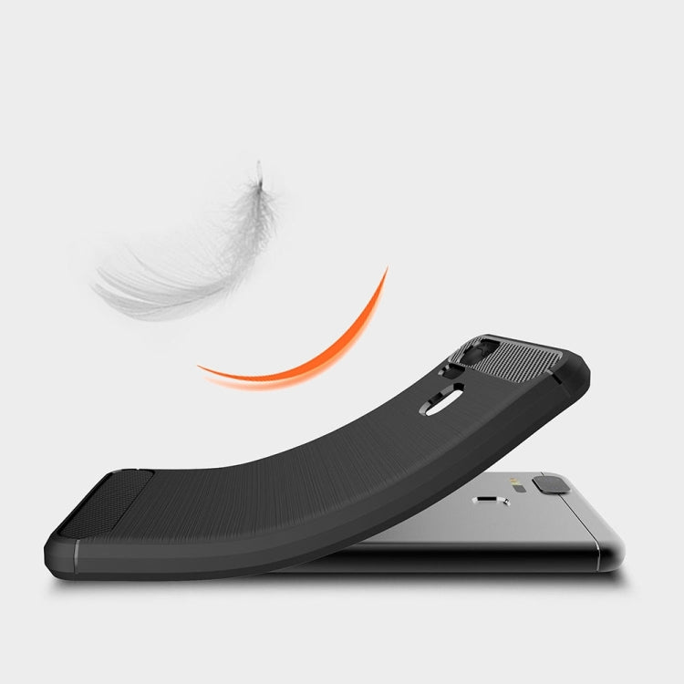 For Asus Zenfone 3 Zoom ZE553KL Brushed Texture Carbon Fiber Shockproof TPU Rugged Armor Protective Case