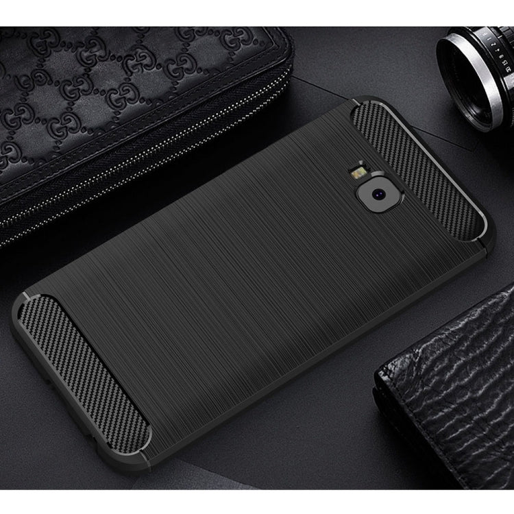 For Asus ZenFone 4 Selfie ZD553KL Brushed Texture Carbon Fiber Shockproof TPU Rugged Armor Protective Case
