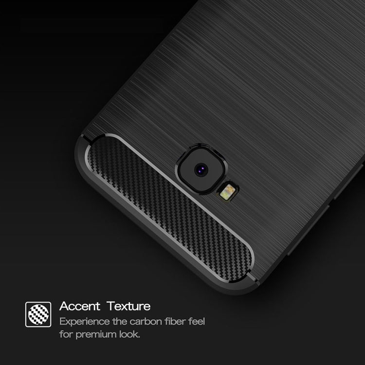 For Asus ZenFone 4 Selfie ZD553KL Brushed Texture Carbon Fiber Shockproof TPU Rugged Armor Protective Case