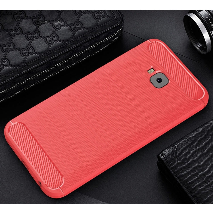 For Asus ZenFone 4 Selfie ZD553KL Brushed Texture Carbon Fiber Shockproof TPU Rugged Armor Protective Case