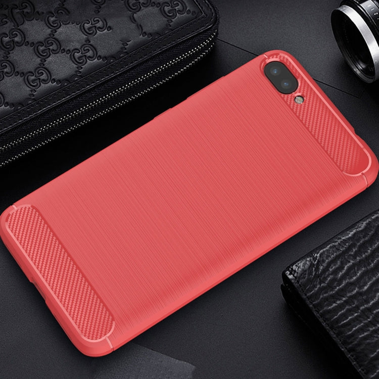 For Asus Zenfone 4 Max Plus ZC554KL Brushed Texture Carbon Fiber Shockproof TPU Rugged Armor Protective Case