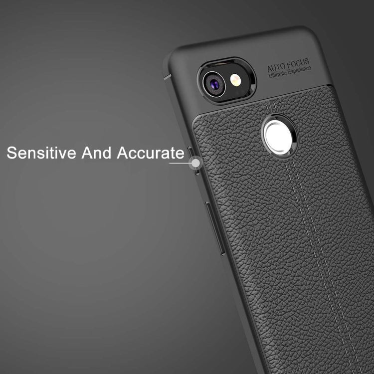For Google Pixel 2 XL Litchi Texture Full Coverage TPU Protective Back Cover Case