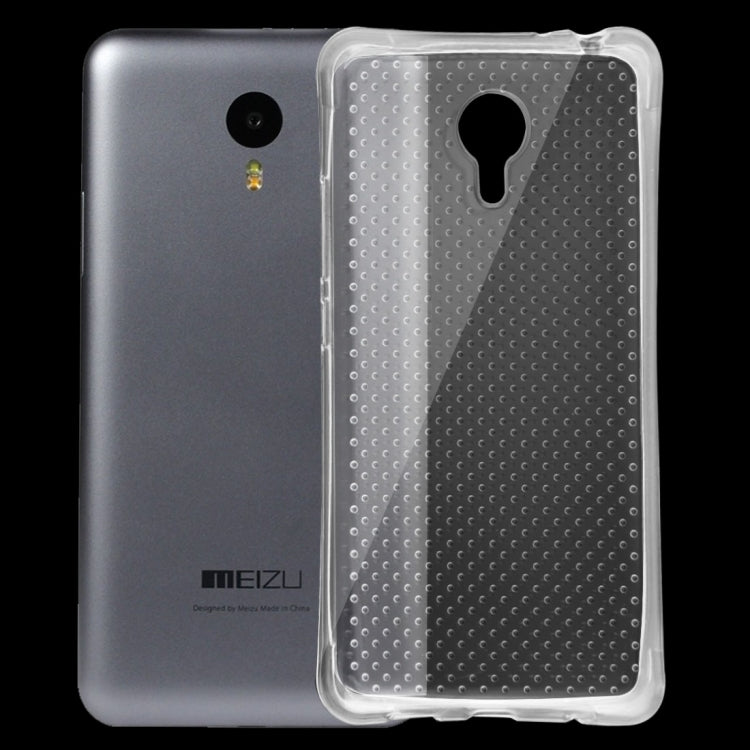 For Meizu M2 Note Shock-resistant Cushion TPU Protective Case(Transparent)