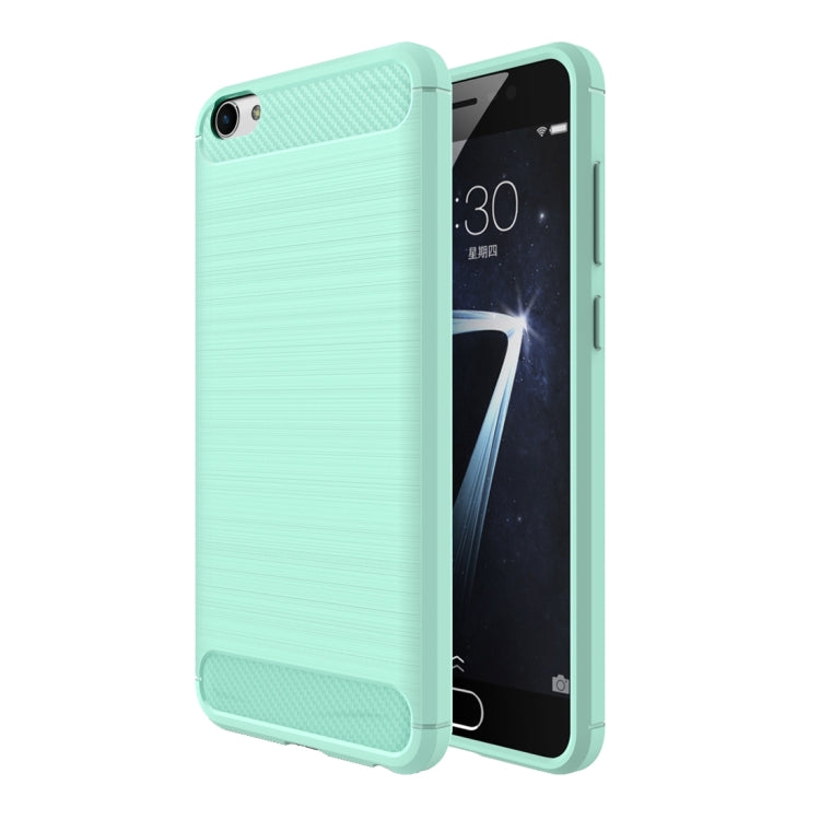 For Vivo X7 Brushed Texture Fiber TPU Rugged Armor Protective Case