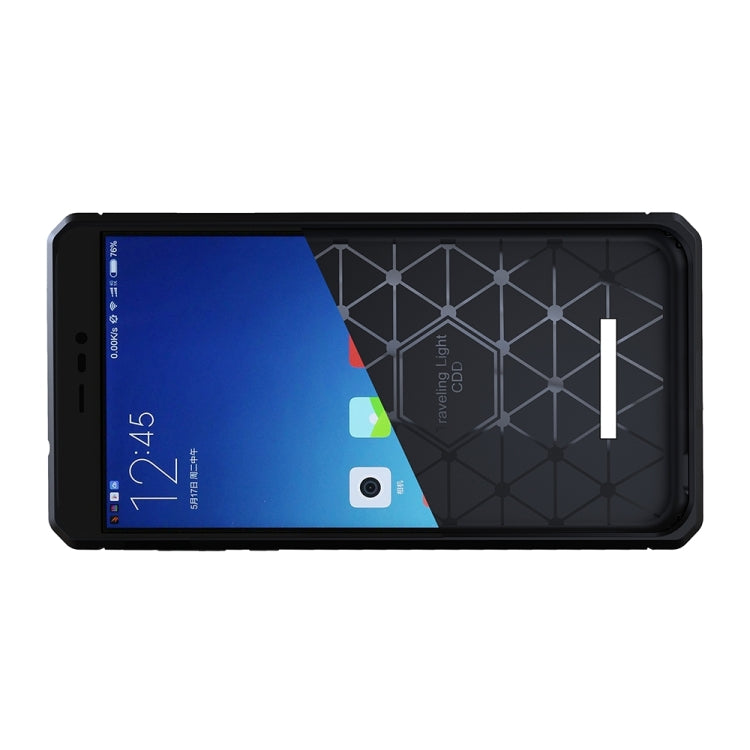 For Xiaomi Redmi Note 3 Brushed Texture Carbon Fiber Anti-slip TPU Protective Cover Case