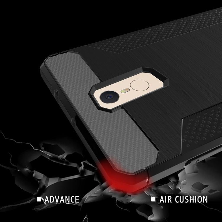 For Xiaomi Redmi Note 3 Brushed Texture Carbon Fiber Anti-slip TPU Protective Cover Case