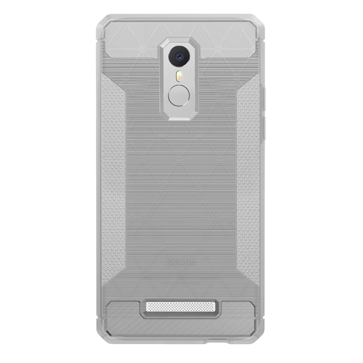 For Xiaomi Redmi Note 3 Brushed Texture Carbon Fiber Anti-slip TPU Protective Cover Case