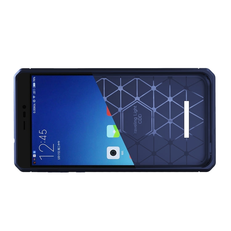 For Xiaomi Redmi Note 3 Brushed Texture Carbon Fiber Anti-slip TPU Protective Cover Case