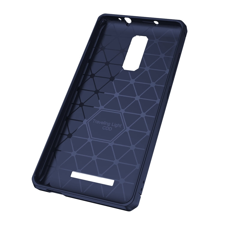 For Xiaomi Redmi Note 3 Brushed Texture Carbon Fiber Anti-slip TPU Protective Cover Case