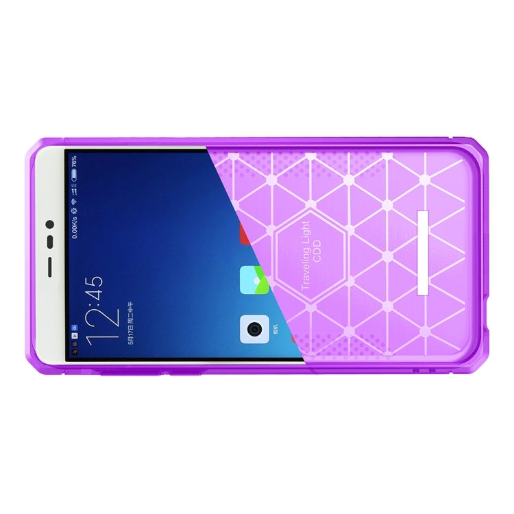 For Xiaomi Redmi Note 3 Brushed Texture Carbon Fiber Anti-slip TPU Protective Cover Case