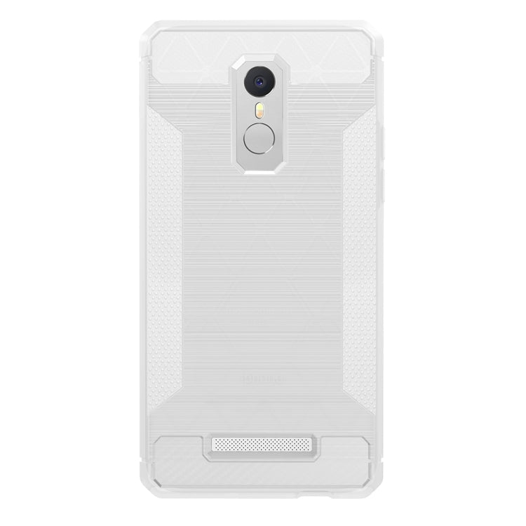 For Xiaomi Redmi Note 3 Brushed Texture Carbon Fiber Anti-slip TPU Protective Cover Case