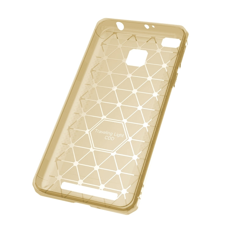 For Xiaomi Redmi 3 / 3s / 3 Pro Brushed Texture Carbon Fiber Anti-slip TPU Protective Cover Case