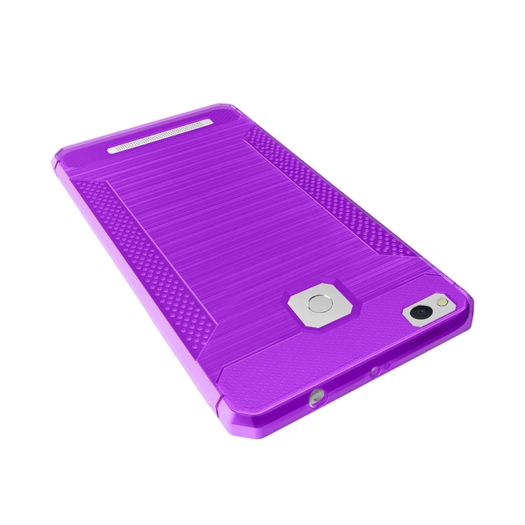 For Xiaomi Redmi 3 / 3s / 3 Pro Brushed Texture Carbon Fiber Anti-slip TPU Protective Cover Case