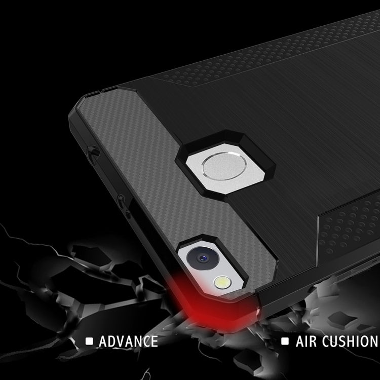 For Xiaomi Redmi 3 / 3s / 3 Pro Brushed Texture Carbon Fiber Anti-slip TPU Protective Cover Case