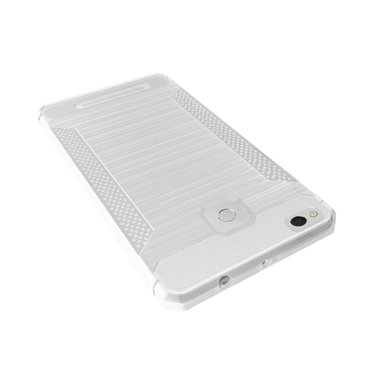 For Xiaomi Redmi 3 / 3s / 3 Pro Brushed Texture Carbon Fiber Anti-slip TPU Protective Cover Case