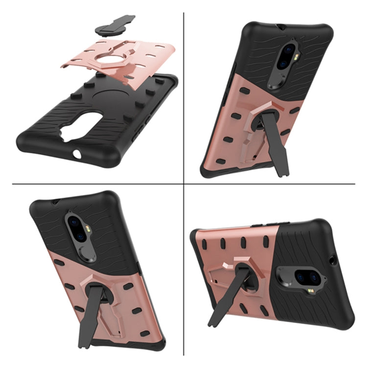 For Lenovo K8 Plus PC + TPU Dropproof Sniper Hybrid Protective Back Cover Case with 360 Degree Rotation Holder