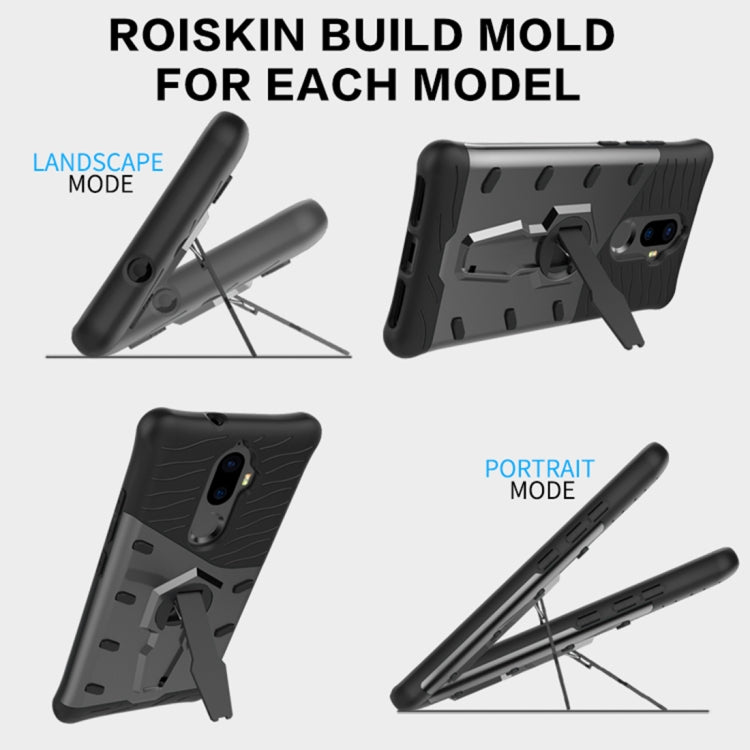 For Lenovo K8 Plus PC + TPU Dropproof Sniper Hybrid Protective Back Cover Case with 360 Degree Rotation Holder