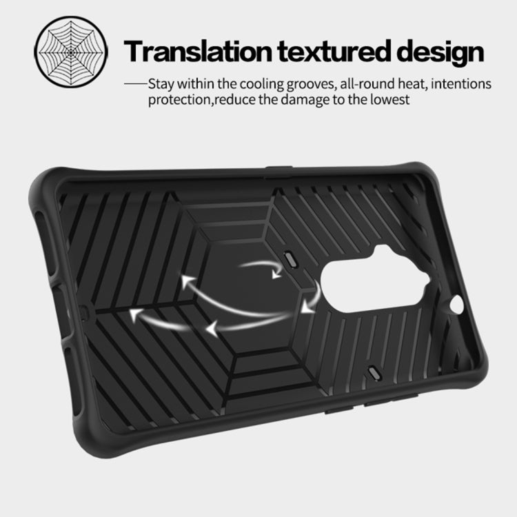 For Lenovo K8 Plus PC + TPU Dropproof Sniper Hybrid Protective Back Cover Case with 360 Degree Rotation Holder