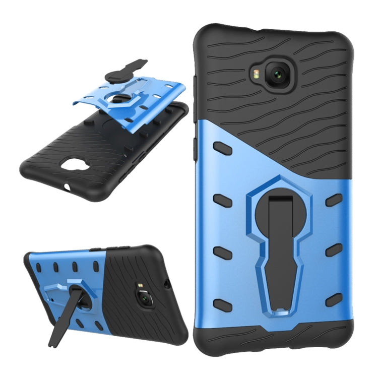 For Asus Zenfone 4 Selfie (ZD553KL) PC + TPU Dropproof Sniper Hybrid Protective Back Cover Case with 360 Degree Rotation Holder