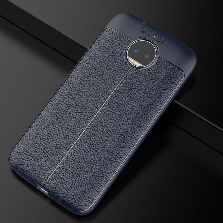 For Motorola Moto G5S Plus Litchi Texture Full Coverage TPU Protective Back Cover Case