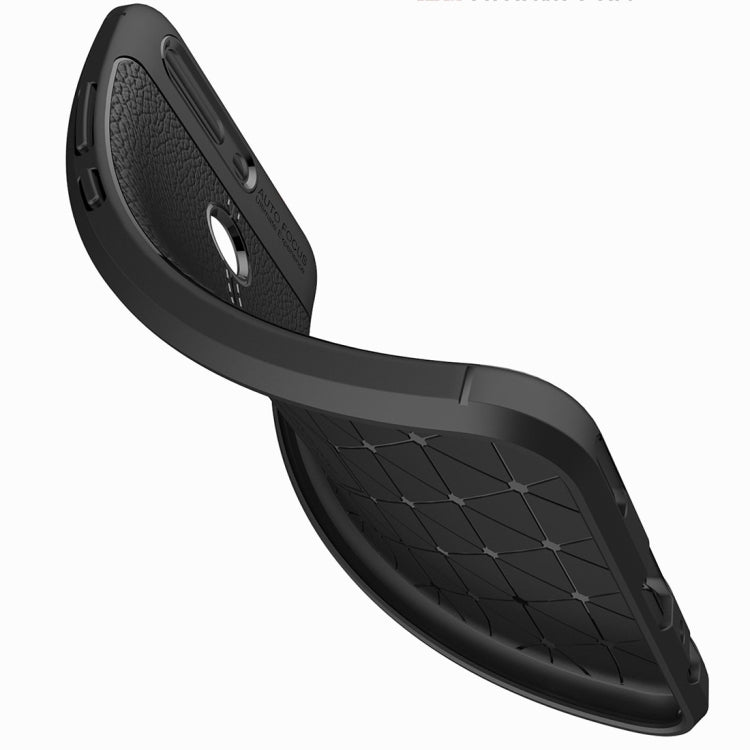 For Huawei P9 Litchi Texture Full Coverage TPU Protective Back Cover Case