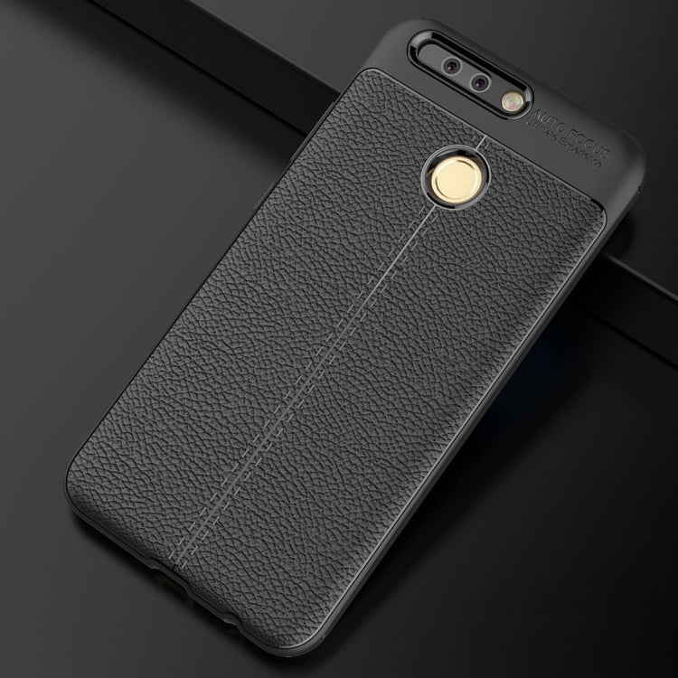 For Huawei Honor 8 Pro / Honor V9 Litchi Texture Full Coverage TPU Protective Back Cover Case