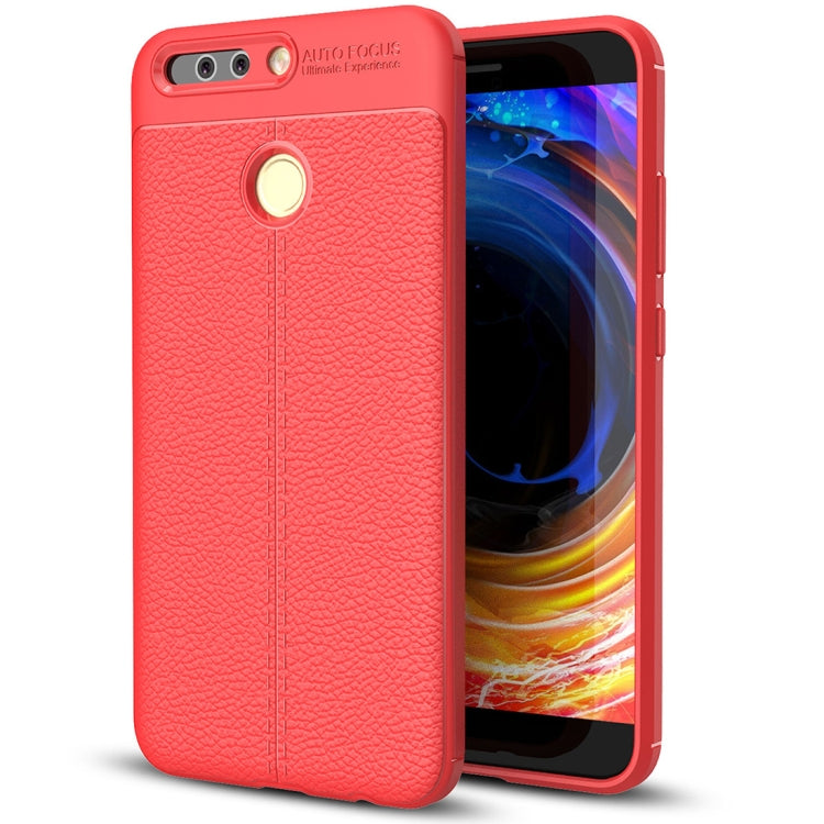 For Huawei Honor 8 Pro / Honor V9 Litchi Texture Full Coverage TPU Protective Back Cover Case