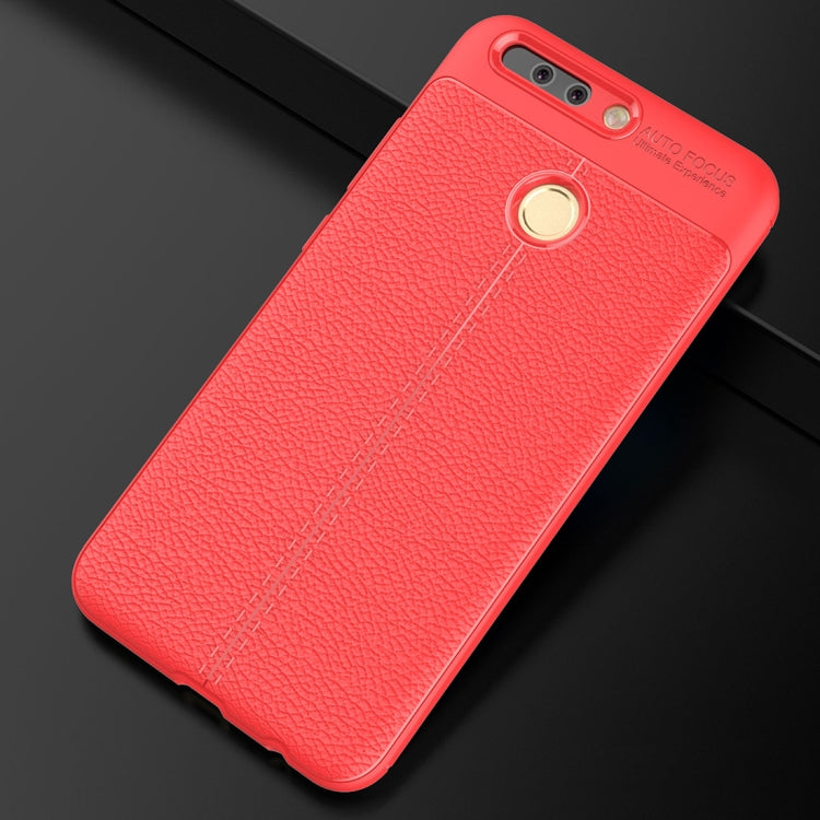 For Huawei Honor 8 Pro / Honor V9 Litchi Texture Full Coverage TPU Protective Back Cover Case