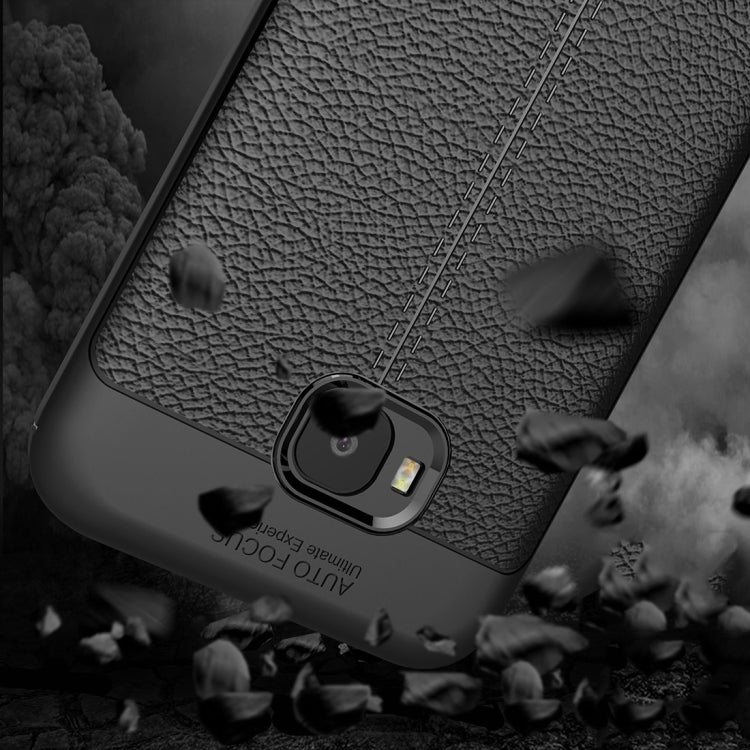 For Asus Zenfone 4 Selfie Pro ZD552KL Litchi Texture Full Coverage TPU Protective Back Cover Case